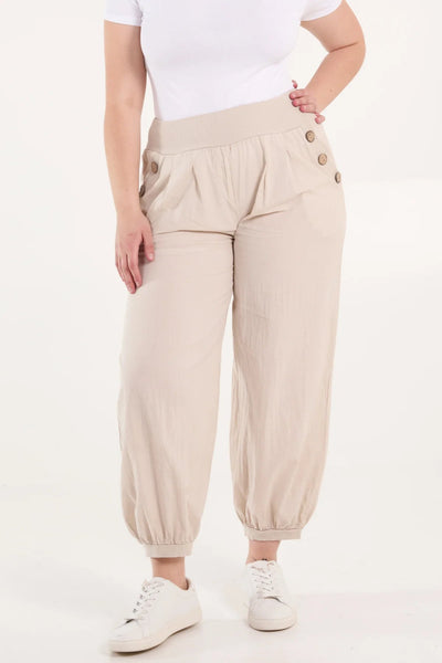 The Darcy Stone Cotton Cuff Joggers TLM Edit 
